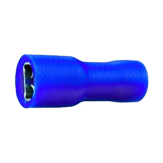 Crimp Terminal Female Blade 4.8mm x 0.5mm Fully Insulated Blue Pkt 100