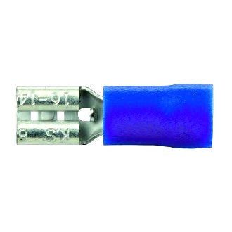 Crimp Terminal Female Blade 4.8mm x 0.8mm Insulated Blue Pkt 100