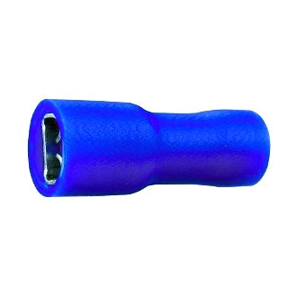 Crimp Terminal Female Blade 4.8mm x 0.8mm Fully Insulated Blue Pkt 100