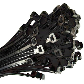 Nylon Cable Ties Black 150mm x 3.6mm Pkt 100