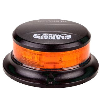 LED Beacon Micro Revolver 10-30V Amber Magnetic Mount 28W 10 Function SAE Class 1