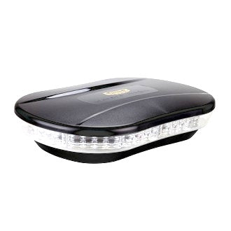 LED Light Bar Micro Revolver 10-30V Blue Single Bolt Mount 20W 10 Function SAE Class 1