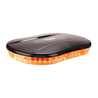 LED Light Bar Micro Revolver 10-30V Amber Magnetic Mount 20W 10 Function SAE Class 1