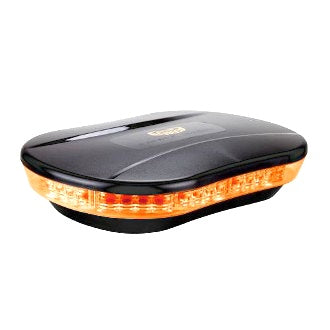 LED Light Bar Micro Revolver 10-30V Amber Single Bolt Mount 20W 10 Function SAE Class 1