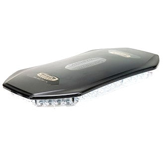 LED Light Bar Mini Revolver 10-30V Amber/Clear Lens Fixed 40W 10 Function SAE Class 1