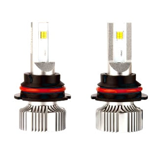 LED Headlamp Conversion Kit V2 10-30V HB1 High/Low 18W 5700K +140% More Light + 12V T10 LED