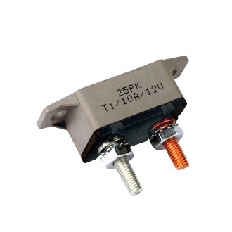 Circuit Breaker Plastic 12V 10A Automatic Reset Type I Straight Bracket