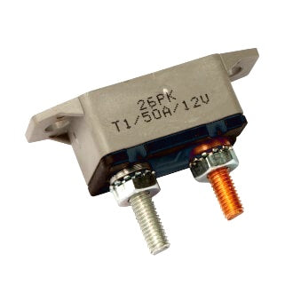 Circuit Breaker Plastic 12V 50A Automatic Reset Type I Straight Bracket