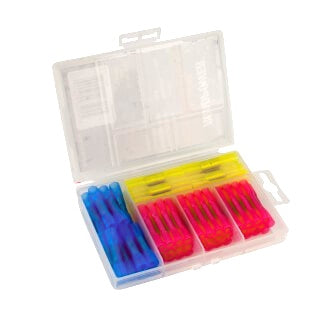 Heat Shrink Butt Connector Kit Red Blue Yellow 64 Pcs