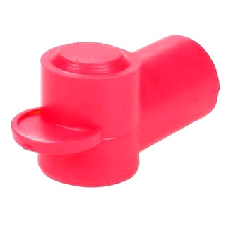 Insulator Terminal Cover Red 3 - 6mm Cable 14mm Ring Flat Top Standard Profile & Length
