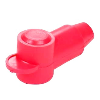 Insulator Terminal Cover Red 8 - 2 B&S 14mm Ring Flat Top Standard Profile & Length