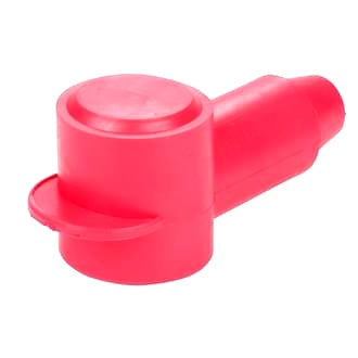 Insulator Terminal Cover Red 2 - 00 B&S 26mm Ring Flat Top Standard Profile & Length