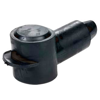 Insulator Terminal Cover Black 2 - 00 B&S 28mm Ring Flat Top Standard Profile & Length