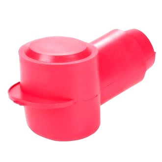 Insulator Terminal Cover Red 000-0000 B&S 32mm Ring Flat Top Standard Profile & Length