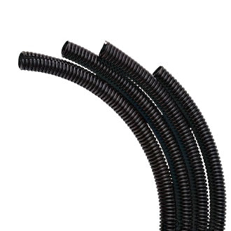 Split Loom Tube Corrugated 16mm x 3m Bag Black