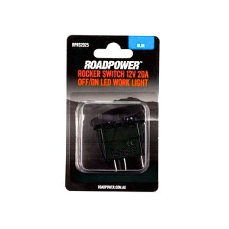 Switch Rocker 12V 20A 24V 10A OFF/ON SPST Work Light Symbol Blue Illumination