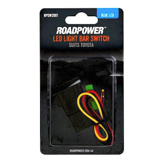 Switch Bar Light Suits Toyota OE Style Includes Harness 33 x 22mm Blue LED