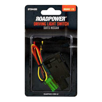 Switch Driving Light Suits Nissan OE Style Includes Harness 30 X 23mm Orange LED