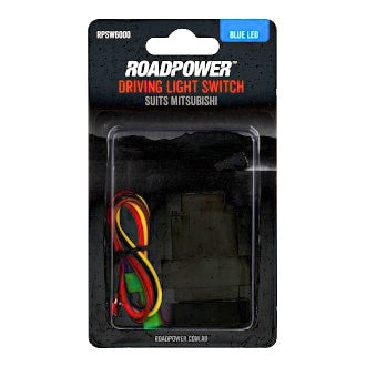 Switch Driving Light Suits Mitsubishi OE Style Inc Harness 37 x 18mm Blue LED