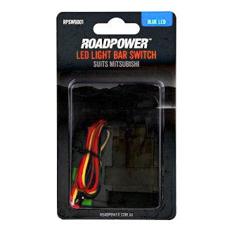 Switch Bar Light Suits Mitsubishi OE Style Inc Harness 37 x 18mm Blue LED