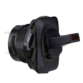 Switch Toggle 24V 10A ON/OFF Red LED Solder Lug Terminals