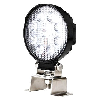 LED Work Light Round 10-30V 9x1.5W 14W 1250lm Flood Beam IP67