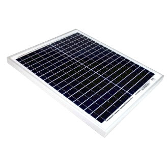 Solar Panel 20w-12v Poly Series 4a 440x350x25mm