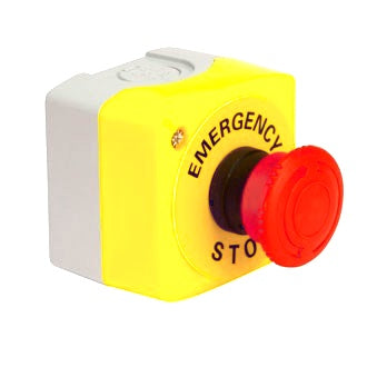 Emergency Stop Switch Push Button Latching Twist Release NO+NC Contacts PC Housing