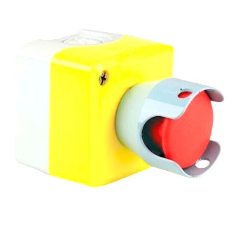 Emergency Stop Switch Push Button With Guard Spring Return Off Only