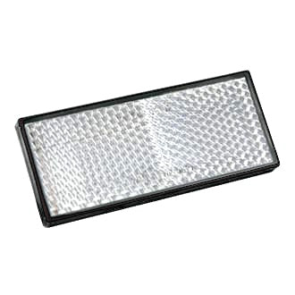 Reflex Reflector Self Adhesive White Rectangle 70mm X 30mm