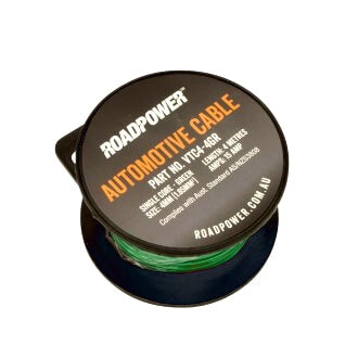 Single Core Cable 4mm Green 4m 15A Retail Spool