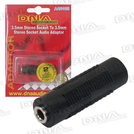 DNA 3.5mm Stereo Socket To Socket Adaptor