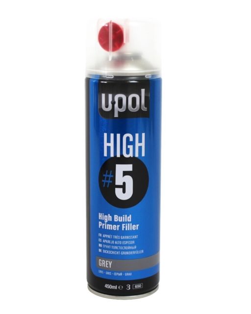 Upol High #5 High Build Primer Filler - Grey 450ml