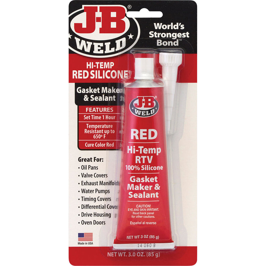 J-B WELD HI TEMP RED SILICONE 85gm