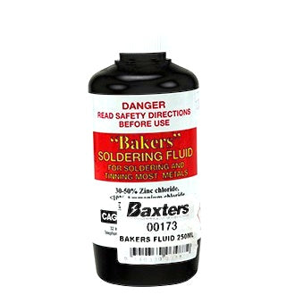 Bakers Fluid Solder Flux 250ml General Purpose Flux Suits Copper Brass Tin Steel