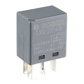 Relay Micro Bosch 24V 10/5A C/ O 5 Pin Resistor Protected