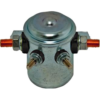 Continuous Duty Solenoid 12V 80A NO Contacts Metal Side Mount