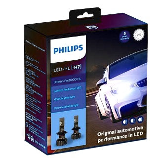 LED Head Light Globes H7 12-24V 5800K +250% More Light Ultinon PRO9000 LED [Pair]
