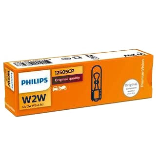 Wedge Globe 12V 2W W2x4.6D W2W Standard [Pack of 10]