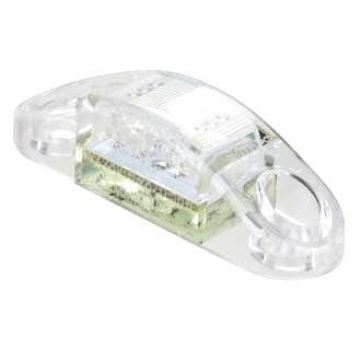 LED Clearance Light Red 9-32V Clear Lens IP67 65x20mm