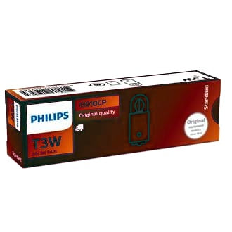 Globe Light 24V 3W BA9S T3W Standard [Pack of 10]