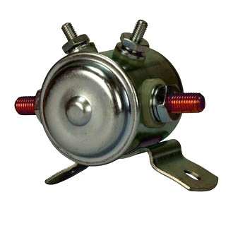 Intermittent Duty Solenoid 24V 100A NO Contacts Metal Side Curved Mount SAW-5418