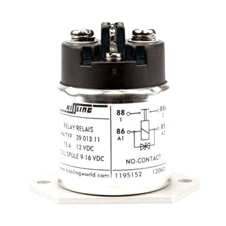 Solenoid Kissling 24V 75A Bott om Mount With Suppression Diod e