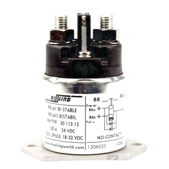 Solenoid Kissling 12V 120A Bi- Stable Bottom Mount With Diode Suppression