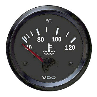 Temp Gauge Water 52mm VDO 12V 40-120 Deg C Electronic