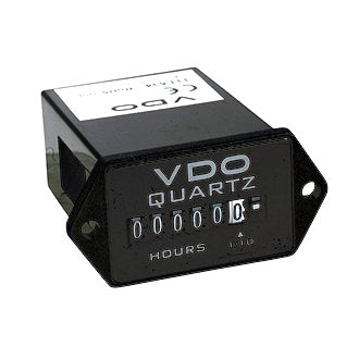 Cockpit International Hourmeter 10-80V Rectangular 37mm x 25mm