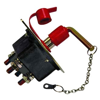 Battery Master Switch 12-48V 250A Double Pole On/Off with Removable Key And Dust Cover