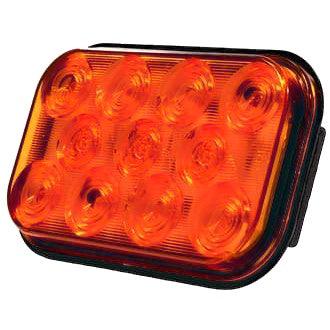 LED Indicator Light Amber 10-30V Rectangle