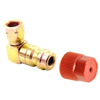 Atco Steel Retrofit Adaptor 90 Degree High Side 3/16 Male Flare R12>R134a