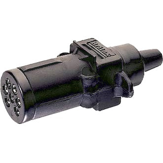 TRAILER PLUG 7 PIN SMALL PLASTIC BRITAX